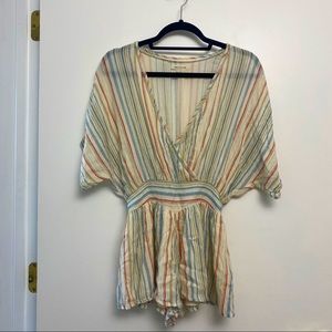 urban outfitters stripped romper